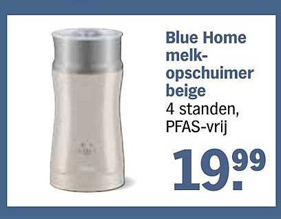 Blue Home melkopschuimer beige