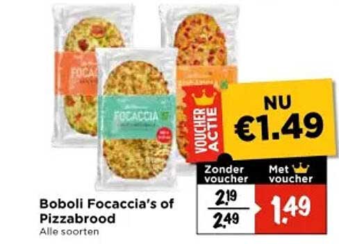 Boboli Focaccia's of Pizzabrood