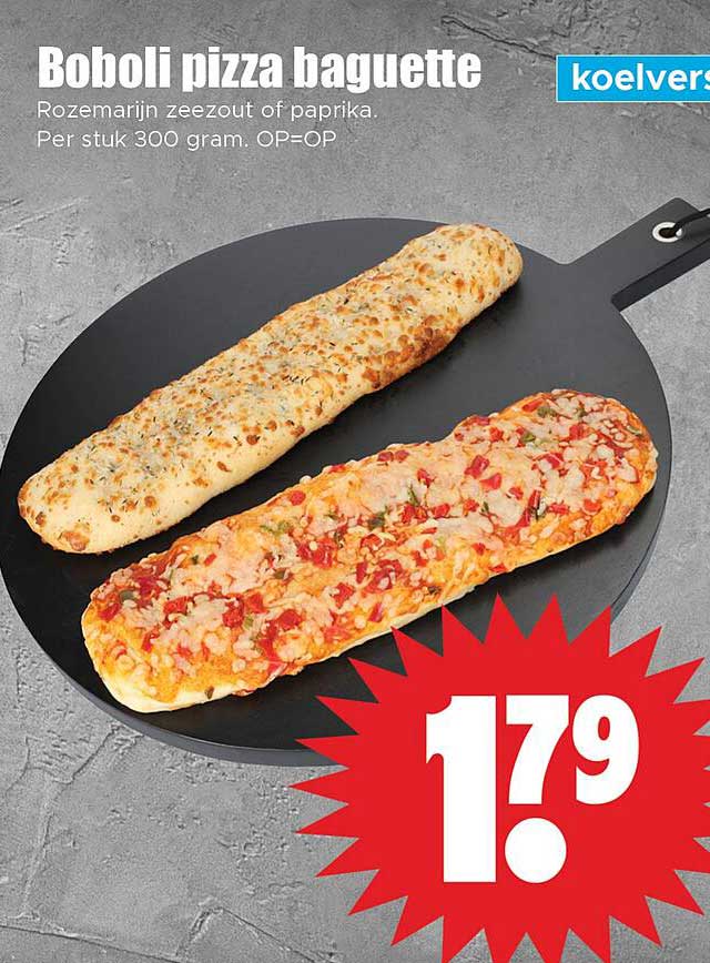 Boboli pizza baguette