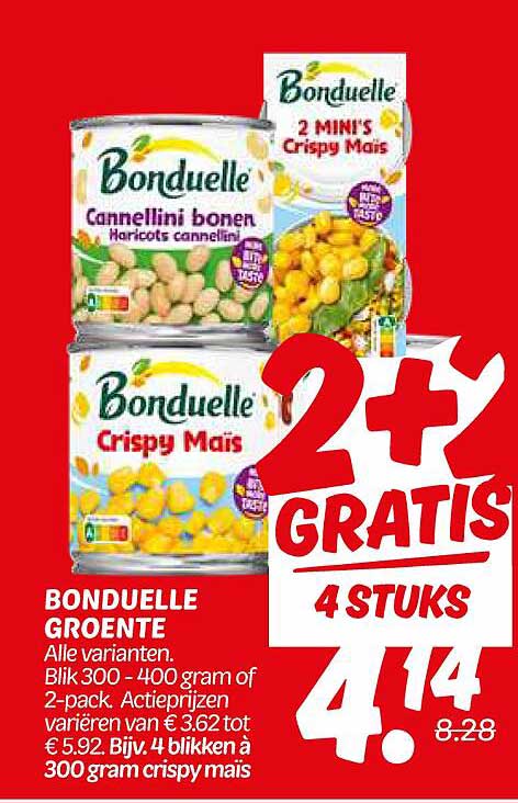 BONDUELLE GROENTE