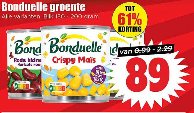 Bonduelle groente