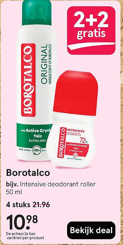Borotalco bijv. Intensive deodorant roller 50 ml