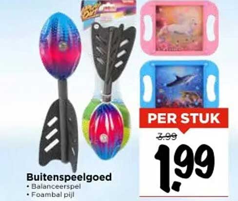 Buitenspeelgoed - Balancespel en Foam-bal pijl