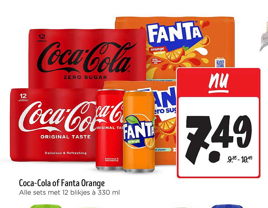 Coca-Cola of Fanta Orange