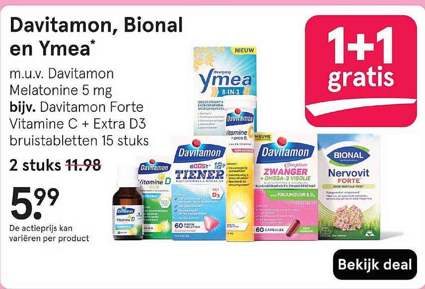 Davitamon, Bional en Ymea*