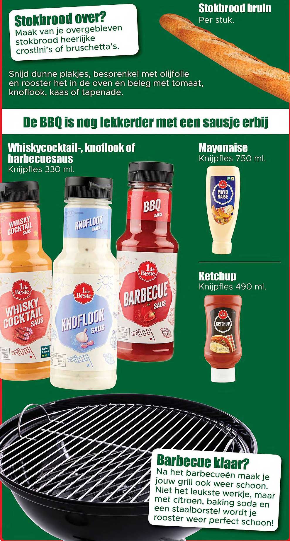 De BBQ is nog lekkerder met een sausje erbij
