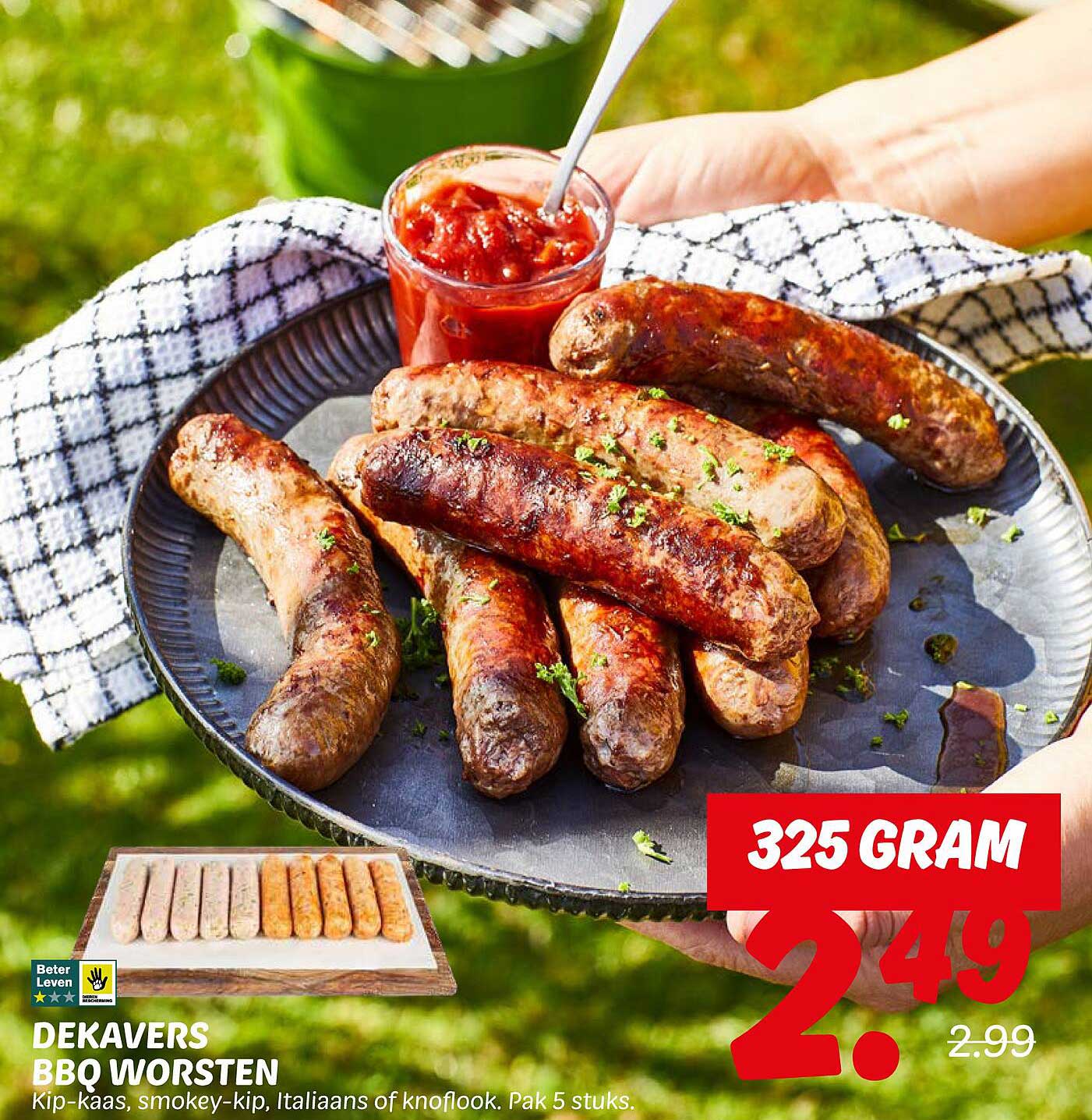 DEKAVERS BBQ WORSTEN
