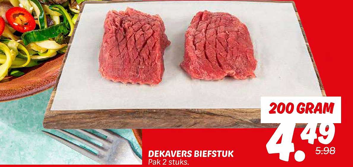 DEKAVERS BIEFSTUK Pak 2 stuks.