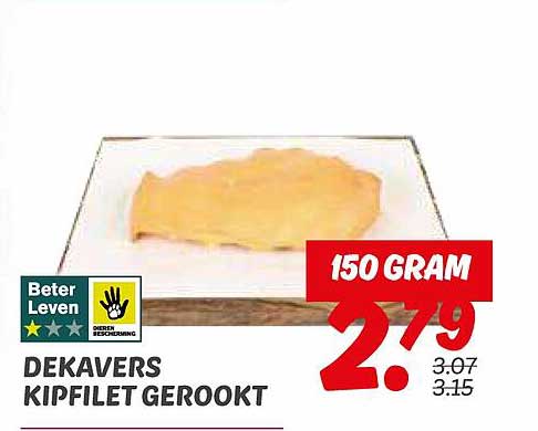 Dekavers Kipfilet Gerookt