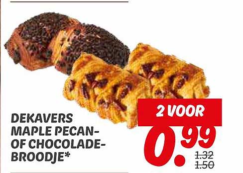 DEKAVERS MAPLE PECAN- OF CHOCOLADEBROODJE*
