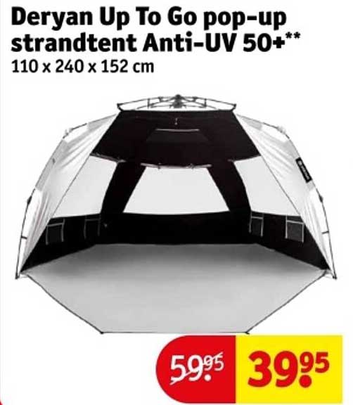 Deryan Up To Go pop-up strandtent Anti-UV 50+**