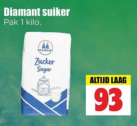 Diamant suiker - Pak 1 kilo.