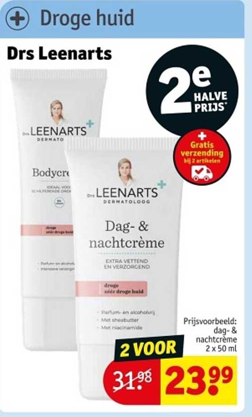 Drs Leenarts Dag- & Nachtcrème 2 voor 23,99