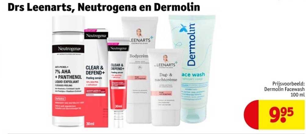 Drs Leenarts, Neutrogena en Dermolin
