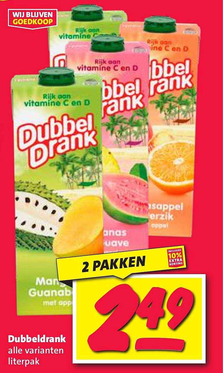 Dubbeldrank alle varianten literpak