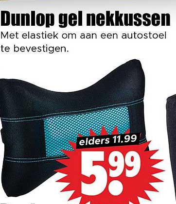 Dunlop gel nekkussen