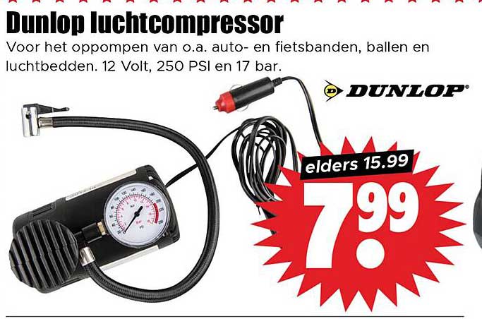 Dunlop luchtcompressor