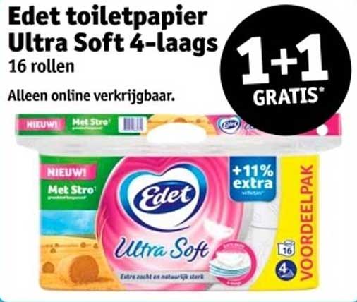 Edet toiletpapier Ultra Soft 4-laags