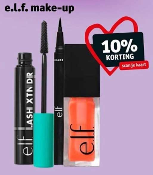 e.l.f. make-up - 10% korting