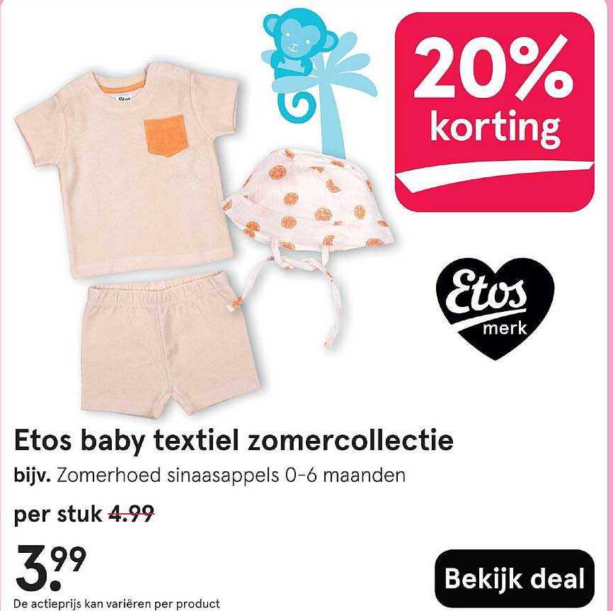 Etos baby textiel zomercollectie