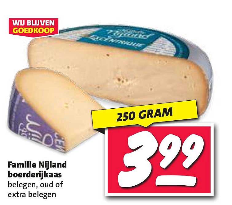 Familie Nijland boerderijkaas belegen, oud of extra belegen