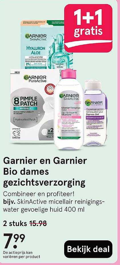 Garnier en Garnier Bio dames gezichtsverzorging