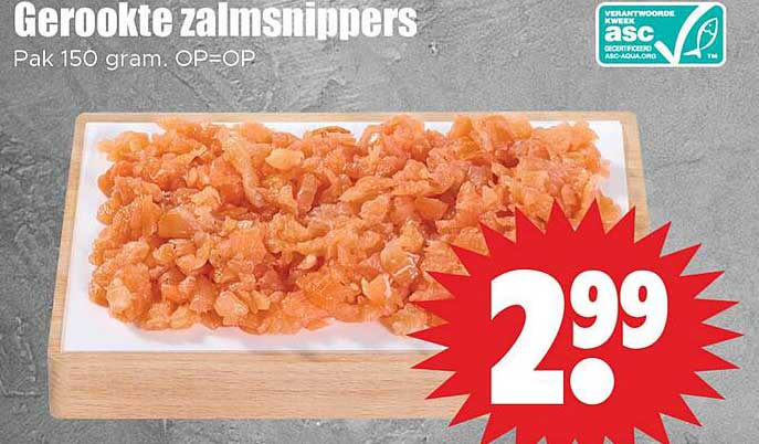 Gerookte zalmsnippers