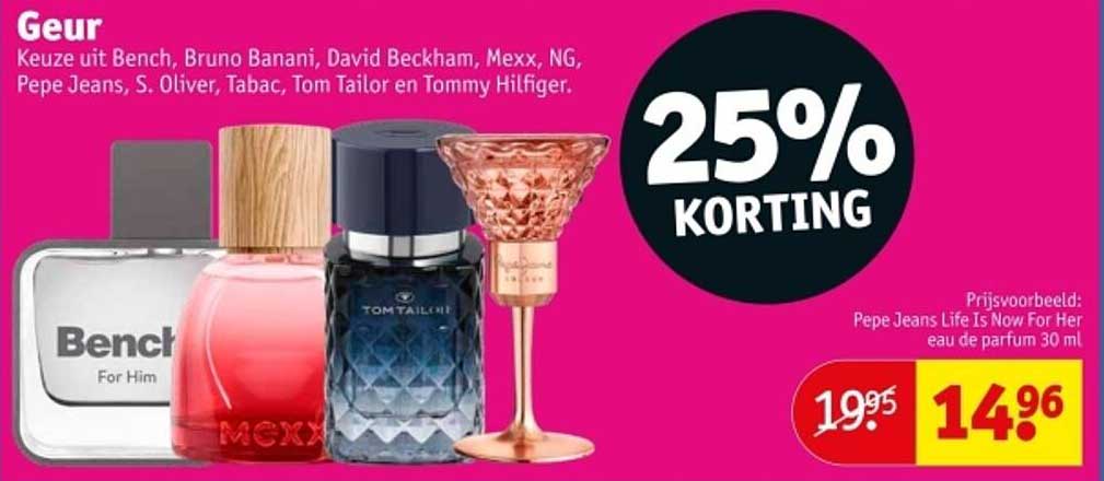 Geur: 25% KORTING op geselecteerde parfums