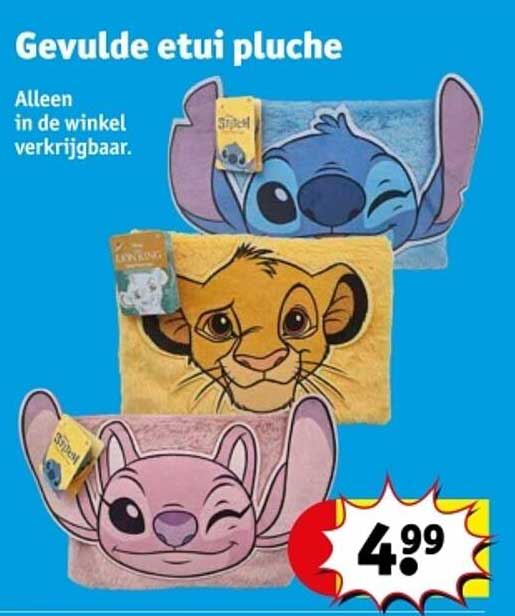 Gevulde etui pluche