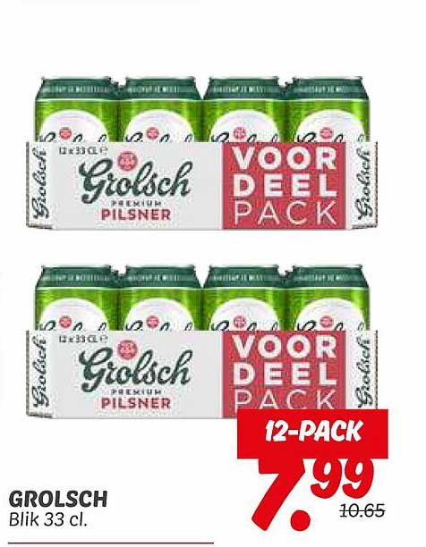 Grolsch Blik 33 cl - 12-PACK