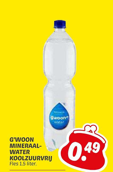 G'woon Mineraalwater Koolzuurvrij Fles 1.5 liter