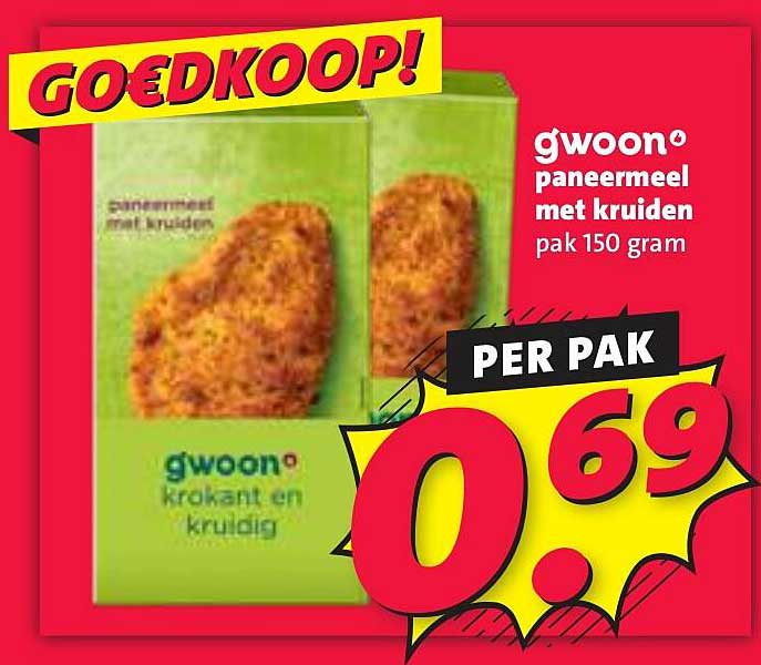 gwoon paneermeel met kruiden pak 150 gram