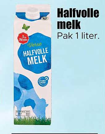 Halfvolle melk Pak 1 liter.