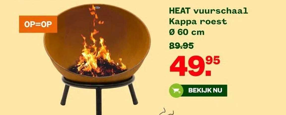 HEAT vuurschaal Kappa roest Ø 60 cm