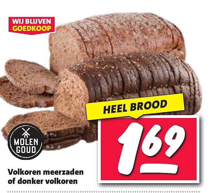 Hele Brood Volkorenen meerzaden of donker volkoren