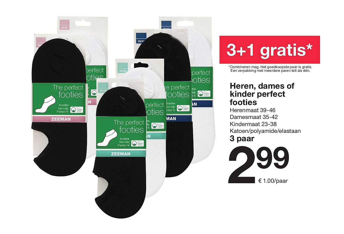 Heren, dames of kinder perfect footies