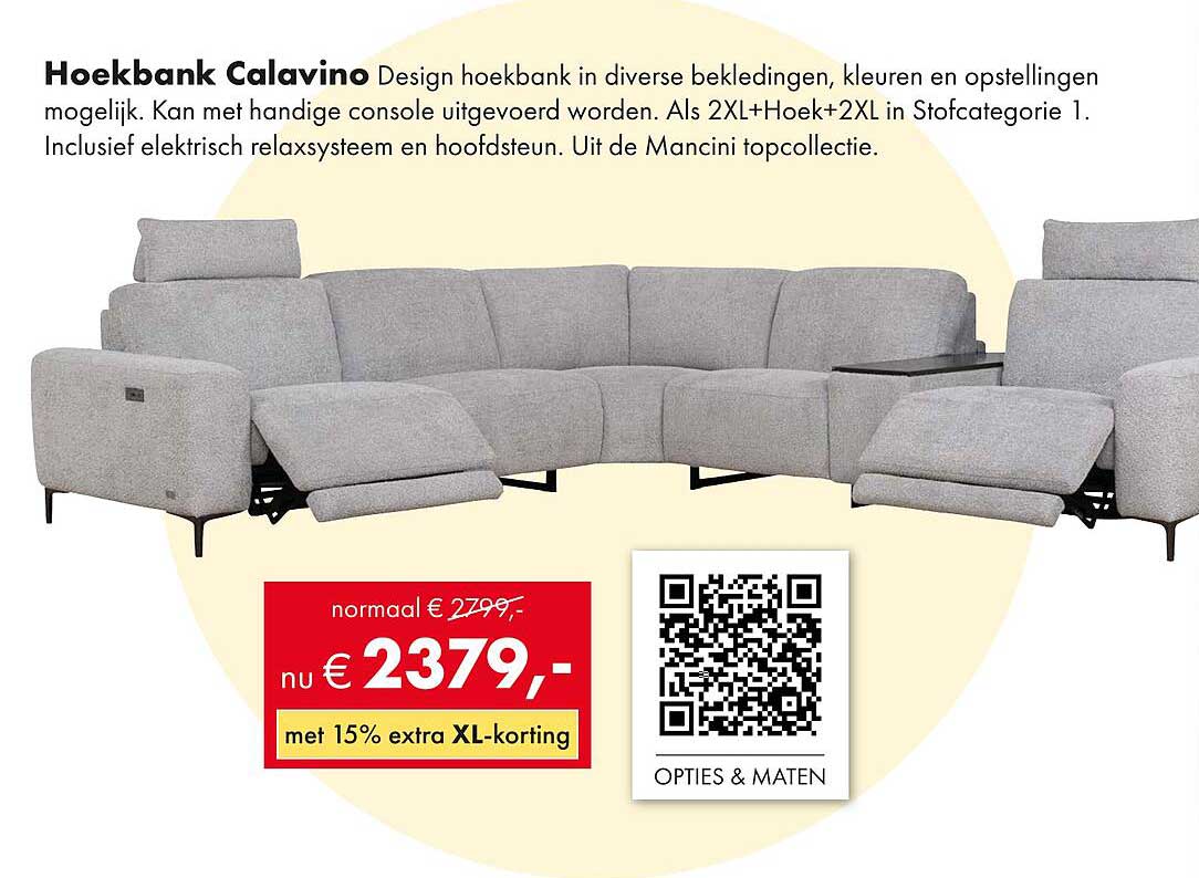 Hoekbank Calavino