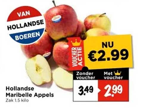 Hollandse Maribelle Appels Zak 1.5 kilo