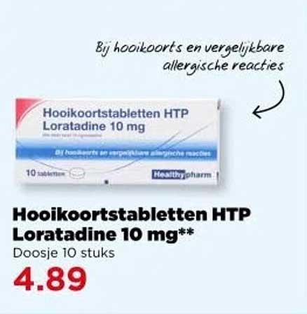 Hooikoortstabletten HTP Loratadine 10 mg**