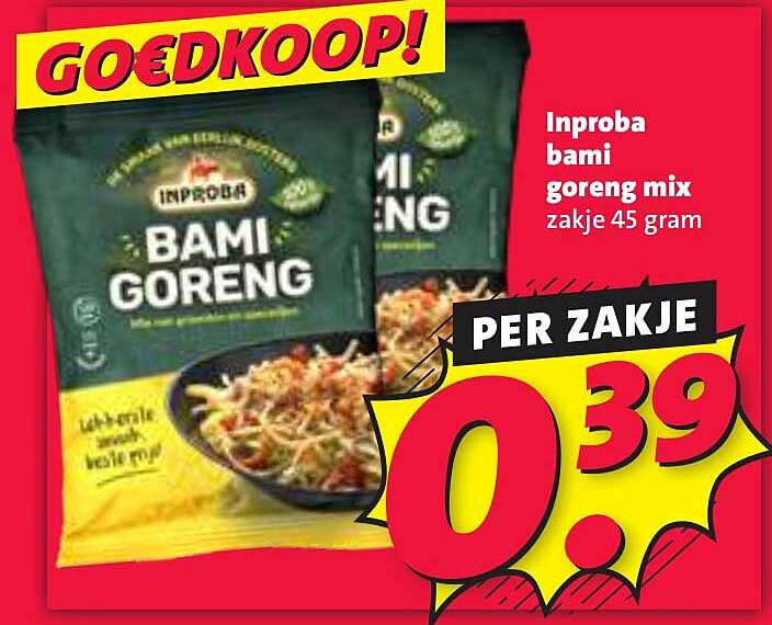 Inproba bami goreng mix zakje 45 gram