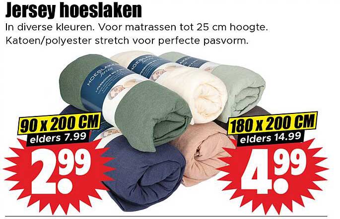Jersey hoeslaken