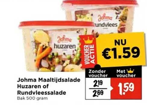 Johma Maaltijdsalade Huzaren of Rundvleessalade