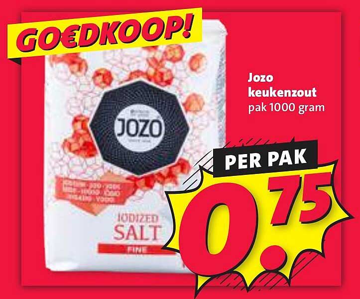 Jozo keukenzout pak 1000 gram