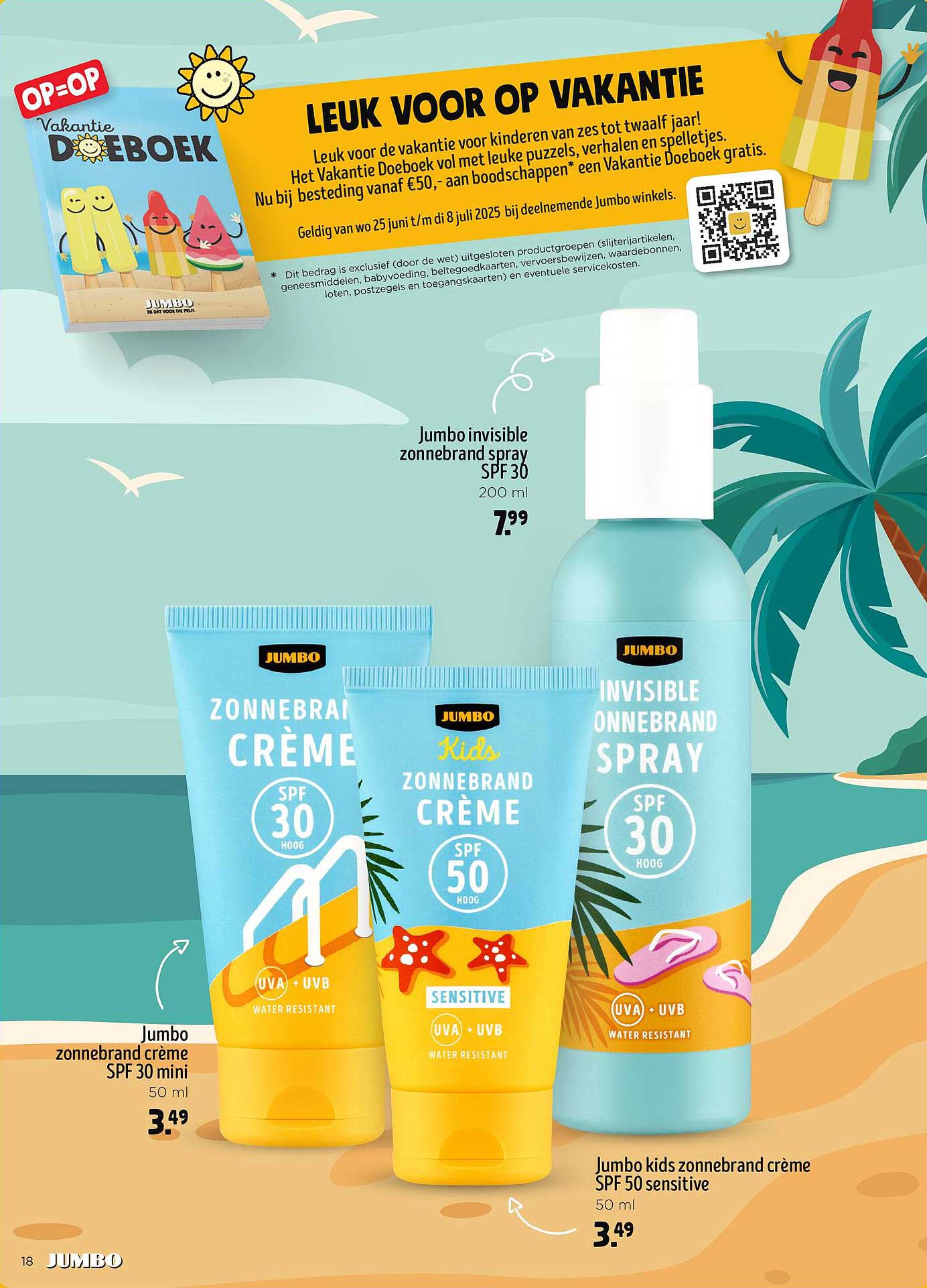 Jumbo invisible zonnebrand spray SPF 30 200 ml