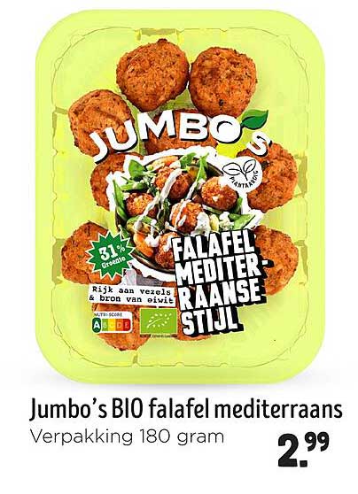 Jumbo's BIO falafel mediterraans