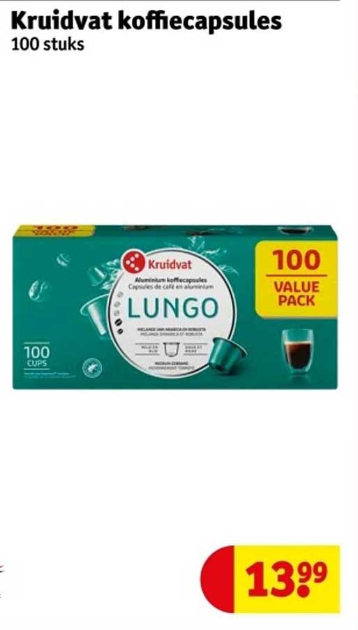 Kruidvat koffiecapsules 100 stuks