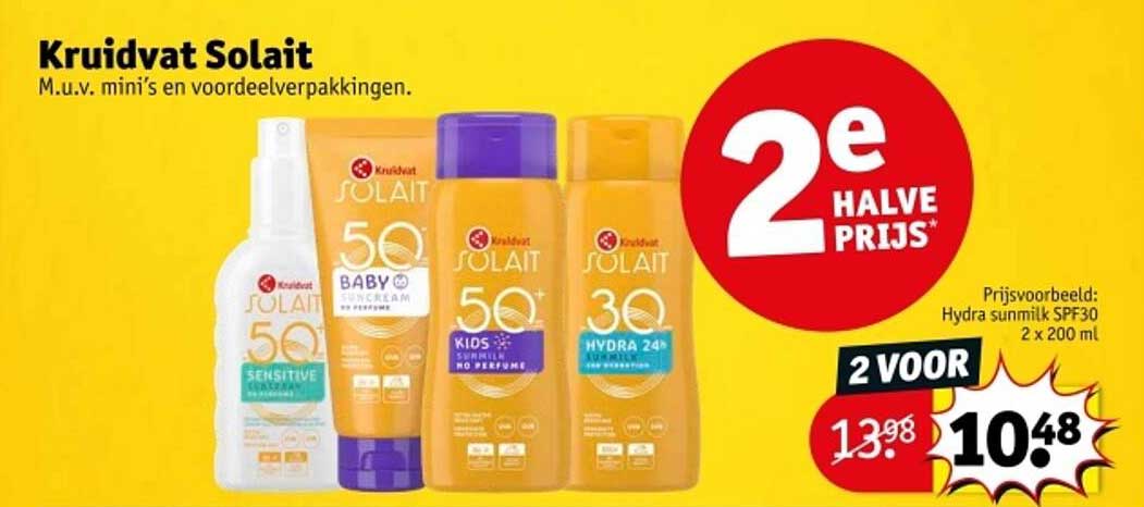 Kruidvat Solait 2e halve prijs