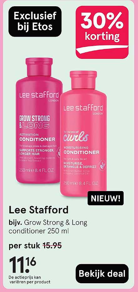 Lee Stafford bijv. Grow Strong & Long conditioner 250 ml