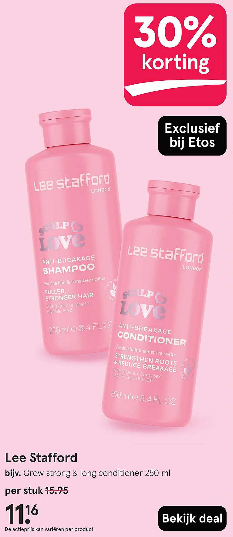 Lee Stafford bijv. Grow strong & long conditioner 250 ml