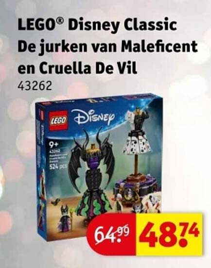 LEGO® Disney Classic De jurken van Maleficent en Cruella De Vil 43262